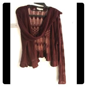 Knox rose knit shrug sweater